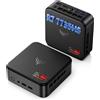 Lustrens Mini PC E3B con processore AMD Ryzen 7 7735HS (8C/16T, fino a 4,75 GHz), 16 GB di RAM LPDDR5 a 5500 MT/s, SSD M.2 NVMe PCIe 3.0 da 512 GB. Mini computer desktop con sistema operativo Windows 11 Pro, ideale per l'uso scolastico