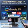 Lustrens Proiettore Beamer - 3200 lumen ANSI - Full HD - Android 14 e Google TV - Sistema home cinema