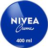 NIVEA Crema viso, corpo e mani (1 x 400 ml), crema idratante dalla consistenza cremosa arricchita con Eucerit, cura idratante multiuso per tutta la famiglia