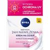 NIVEA Crema giorno nutriente 24H - Olio di mandorle naturale, idratazione intensiva e SPF 30-50 ml