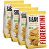 Generico 4X Fiorentini SI&NO Mais Mini Gallette di Mais al Sale Marino, Snack Salato Non Fritto, Senza Glutine e Senza Lievito, Confezione da 90g