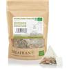 FRISAFRAN | Infuso Bio Zenzero e Limone piramidi 30Un | 60g | Antinfiammatorio | Antiossidante | Tè al limone e allo zenzero | tè | Antiossidante | Vitamina | Infuso digestivo | naturale