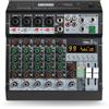 Iriisy Mini Mixer Audio Professionale a Canali USB Wireless Riproduzione 48V Alimentazione Phantom per Registrazione PC (6 Canali)