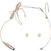 TDCuizent Mini XLR TA4F - Microfono a 4 pin con doppio gancio per le orecchie, con condensatore cardioide, per registrazioni di trasmissione e performance sul palco, compatibile con sistema wireless