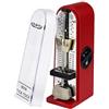 Generic Metronomo meccanico per pianoforte, chitarra, grancassa, ukulele, violino, metronomo per pianoforte, universale, stile vintage, accessorio per chitarra (rosso-piccolo)