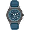 Armani Exchange Watch for Men, Quartz Chronograph Movement and 44mm Case Size with Silicone Strap
