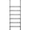WENKO Sistema telescopico HERKULES Shoes nero - sistema regolabile di organizzazione, scaffale per scarpe, Acciaio, 94 x 165-300 x 9 cm, Nero