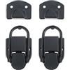 HRTUFN MIUYTRN 2 pezzi di chiusura in metallo con/senza chiave argento/nero serratura di sicurezza 69 * 34mm fibbia flight case cabinet cabinet decor cuicui(Black without Key)