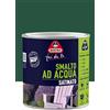 Boero Fai Da te, Smalto Satinato all'Acqua, per Interno/Esterno, Inodore, Ecofriendly, Pronto all'Uso, per Legno, Ferro, PVC, Latta da 0,5L, Colore Verde Capri