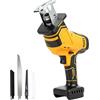 ballity Sega a gattuccio a batteria compatibile con DeWalt 18V | velocità variabile 0-2700 giri/min, sega elettrica senza fili con 4 lame per il taglio di metallo, legno e PVC