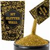 CrystalsRus My Glitter Wall, confezione da 150 g di brillantini dorati per vernice emulsionante per la decorazione delle pareti, perfetti sia per interni che per esterni