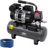 ORTOSUD Compressore d'Aria Portatile,Compressore Aria Oil-Free, Serbatoio 9 Litri,900 W/1,2 HP, Pressione Massima 8 bar,Rumorosità 65 dB con Tubo Dell'aria da 10M