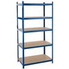 Estexo Scaffalatura di 200 x 100 x 60 cm, per officina/cantina, adatta per carichi pesanti