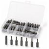 Bnnrjia 37 Pz Torx Inserti per Avvitatore, 25 mm, T10/T15/T20/T25/T30/T40 | Set di Punte Torx Magnetiche per Cacciavite, Punte per Cacciavite Elettrico, Avvitatore Magnetiche, Inserti Esagonali 1/4''