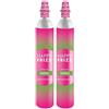 Happy Frizz 2 Ricariche CO₂ (VUOTO PER PIENO) con Innesto Rapido - Compatibili con sistema Quick Connect* Sodastream* (no elettrico) e altri marchi con sistema ad innesto rapido.(NO AVVITAMENTO)