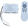 NINMORTH 24V ventilatore da soffitto telecomando set con ricevitore dimmer DC ventilatore controllo 24V continuo dimmerabile bianco telecomando per soffitto 24V facile installazione 24V Fan Light Controller