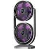 Generico Rechargeable Desk Fan, Quiet Portable Bedside Fan W/ Adjustable Rotation | Bedside Fan for Bedroom Dorm Home Work Outdoor Sports Sleep Summer Workers