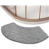 Dreuhuing Tappetino da bagno | Tappeto curvo per doccia tappetino da bagno, tappetino antiscivolo assorbente per doccia accessori per casa cucina fattoria camper dormitorio vasca da bagno camera da