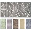 Olivo Tappeti OLIVO.shop Tappeto Cucina in Cotone, Moderno e Antiscivolo, SPRINT TEXTURE (LINES GREY, 50x140 cm)