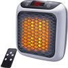 ZMURED Power Heater - Termoventilatore elettrico da parete 800 W con tecnologia termoceramica | Termostato digitale, timer 12 ore, elemento di riscaldamento in ceramica PTC, spina girevole a 90°