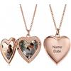 RolaOnly Collana Foto Personalizzata Donna Con Incisione Nome Medaglione Cuore Ciondolo Collana Con Foto Medaglione Fotografico Per Mamma Moglie Figlia Sorella Compleanno Matrimonio Anniversario