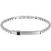 Morellato Bracciale Uomo in Acciaio, Zircone Nero, Collezione Urban - SABH44