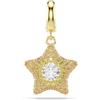 Swarovski Sublima - Ciondolo rotondo a forma di stella gialla, finitura in oro 18 k