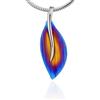 LillyMarie Collana Donna In Argento Sterling Con Pendente A Foglia Multicolore