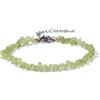 OutFyt Bracciale Chakra, Bracciale In Pietra Di Peridoto Naturale Irregolare Bracciale Con Pietre Preziose Bracciale Regolabile Yoga Chakra Bracciale Portagioie Portafortuna Per Donna Uomo