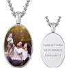 FindChic Collana con Foto Personalizzata in Acciaio Inossidabile a Forma Cuore Ovale Ottagonale Ciondolo con Foto e Incisone Personalizzata Colore Oro Argento Confezione Regalo