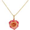 Eternal Rose Eternal Collana in oro 24k immerso Forever Rose collana