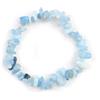 OutFyt Bracciale Chakra Donna,Braccialetto Di Ghiaia Irregolare In Pietra Acquamarina Naturale Braccialetto Di Cristallo Chakra Yoga Braccialetto Di Perline Elasticizzato Con Pietre Fortunate Per Donna Uom