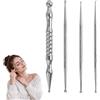 Maoggha 4 penne per agopuntura in acciaio inox, bastoncini per massaggio, multifunzionali, per il trattamento dei punti trigger, rilassamento muscolare, agopressione e terapia dell'agopuntura, piccole e