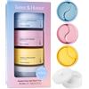 Terez & Honor Set Regalo Patch Occhi - 3 Confezioni da 60 Pezzi, Maschere Occhi Coreane in Hydrogel con Caffeina, Collagene e Vitamina C per Occhiaie, Borse, Gonfiore e Rughe, Custodia Inclusa