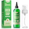 Jconly Sapone per Tatuaggi 300ml + Flacone Schiuma 200ml, Jconly Kit Pratico Tatto | Green soap tattoo in formato convenienza. Il flacone schiuma da 200ml rende la pulizia più facile e igienica.