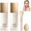 Generic Fondotinta Coreano Adattivo Over 50 4 in 1, Fondotinta Coreano SPF 30, 30ML | Per Pelli Mature, Texture Idratante, Lunga Tenuta, Coprenza Modulabile, Include Pennello e Spugna