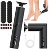 LUPATDY Pedicure Elettrico Professionale 2 in 1 Pieghevole, Set per Manicure e Pedicure con 30 Accessori, Rimuovi Calli e Lucida Unghie, 9 Velocità Regolabili, Senza Fili 8H Durata (Grigio)
