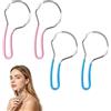 Dmrbiy Epilatore per il viso a molla, per donna, portatile, Epilatore portatile, morbido ed efficace, adatto per la fronte, le guance e il labbro superiore (rosa e blu)