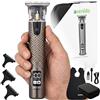 avenido Trimmer capelli e barba DLC, 7000 giri/min, 3 pettini USB-C, AV2971 | Batteria 1500 mAh, autonomia 180 min, display LED, lama ceramica, corpo metallico, taglio 0,3-3 mm, uso anche in carica USB-C