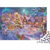 9K4D7V2G Paesaggio di Villaggio di Natale Puzzle 1000 Pezzi Carta per Adulti Notte Inverno Decorazione Famiglia Relax Regalo 38x26cm/1000pcs