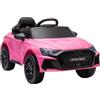 Wizy the new way to move Wizy Auto Elettrica Bambini Audi RS3, Sedile in Pelle e Telecomando, Rosa | Macchina Elettrica 12V Licenza Ufficiale Audi RS 3 Sportback, Luci LED, Musica Bluetooth, Porte Apribili, Cintura Sicurezza