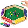 Crunier Shut The Box - Gioco da tavolo pieghevole per 6 giocatori, Shut The Box | Gioco di dadi in legno per aula, casa, feste, pub
