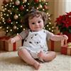 Anyee Bambole Reborn realistica bambina 50 cm, corpo imbottito in cotone, bambole neonato con grandi occhi aperti, giocattolo per oggetto da collezione bambini dai 3 anni in su