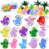 HOLILURE 30 portachiavi Dino Pop It, fidget pensierino per compleanno dei bambini | Bomboniere di compleanno per bambini, gadget per feste, piccoli regali per bambini, sacchetti per la scuola