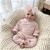 MineeQu- Bambola Femmina Reborn Realistica Neonato 48 cm Corpo Morbido | Neonata Prematura Morbida Con Occhi Aperti E Arti In Vinile, Regalo Di Compleanno E Natale Per Bambini E Collezionisti 3+