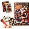 MIFKLMV Carte da Gioco di Carte Poker Set di Natale Professionali Giochi di Carte Playing Cards Poker Cards per Riunione di Famiglia Riunione di Amici
