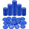 QUARKZMAN Fiche da Poker 200 Pezzi 22mm Plastica Blu Illusione | Per Bingo, Mini, Contatori per Apprendimento, Dischi e Segnalini, Gettoni da Gioco Opachi, per Giochi e Conteggio Matematico