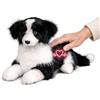 Chongker Cane Border Collie interattivo per anziani, cane di peluche realistico con abbaio, baffi e battito cardiaco, reagisce al tocco e al nome, cane compagno attivato dalla voce