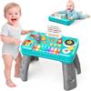 HappyGoLucky Giochi Bambini 1 2 3 Anni, Bimbo Tavolo DJ con Piano, Regalo Bambino 1 Anno | Giocattoli Gioco Bambino 1 2 3 Anni, Strumenti Musicali Tavolo Multiattivita con Musica e Luce, Regali Natale Bambini 1 Anno