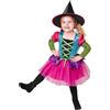 W WIDMANN MILANO Party Fashion - Costume bambino strega, vestito, cappello, mago, Halloween